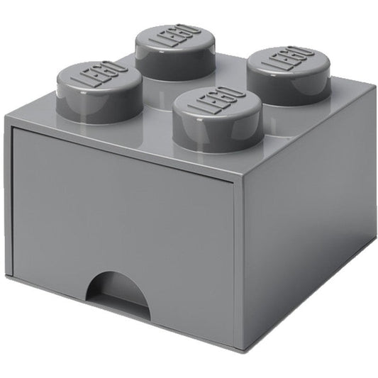 LEGO Storage Brick Drawer 4 Dark Grey