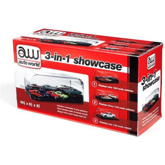 Auto World 1:24 3 In 1 Display Case