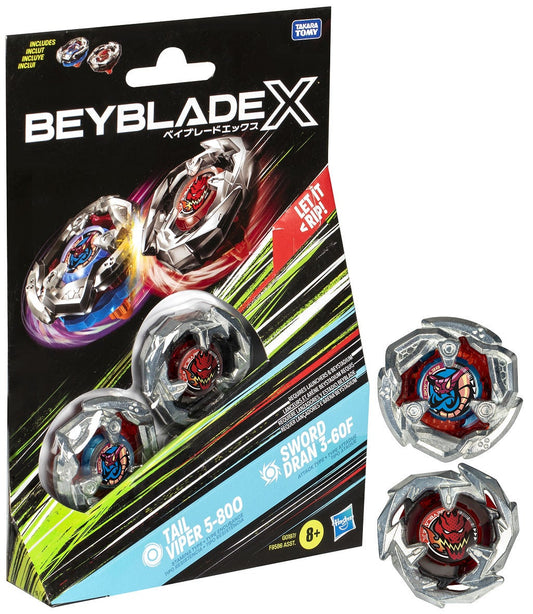 Beyblade X Dual Pack Tail Viper Sword Dran