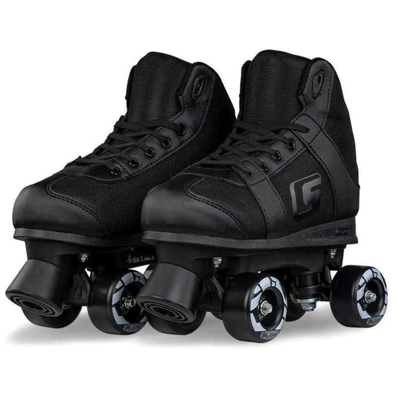 Crazy Skates sk8 Adjustable Hi-Top Roller Skate Black Medium