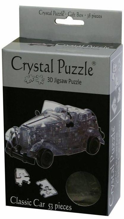Crystal Puzzle Black Classic Sports Car (53Pc)