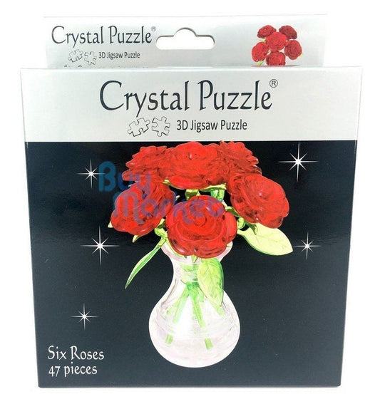 Crystal Puzzle Six Roses Red (47pc)