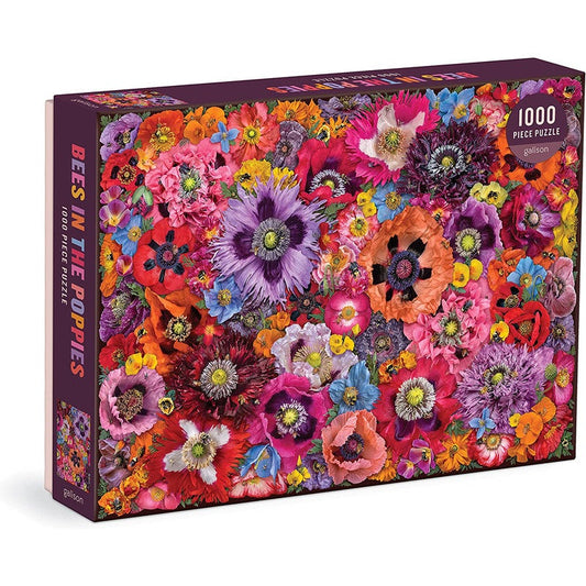 Galison Bees In The Poppies 1000 Piece Puzzle