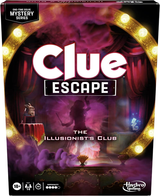 Hasbro Game Clue Escape The Illusionists Club