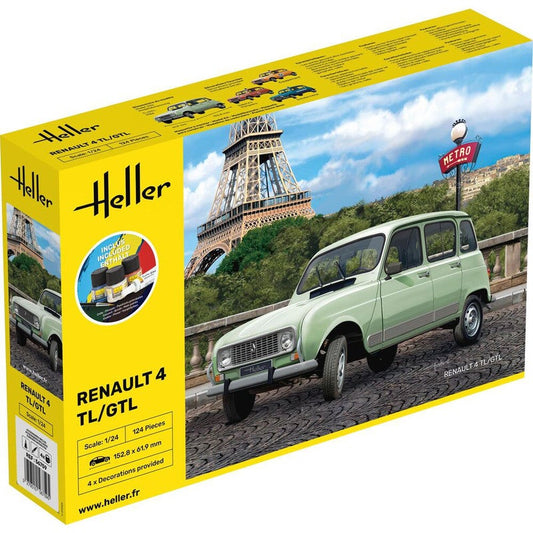 Heller 1:24 Starter Kit Renault 4 TL/GTL