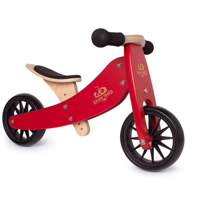 Kinderfeets Tiny Tot 2-in-1 Cherry Red