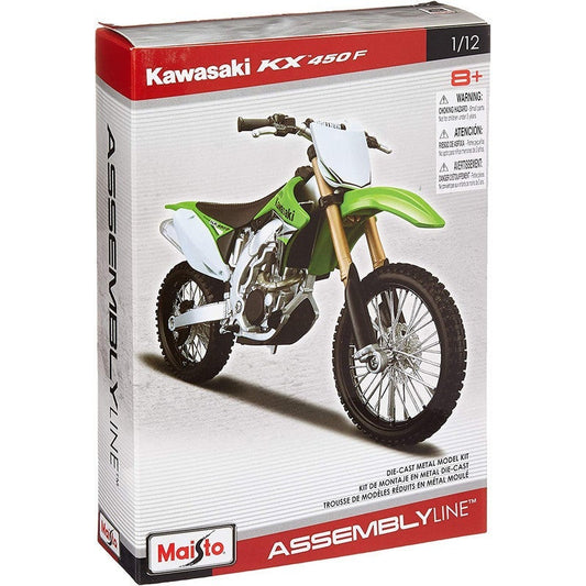 Maisto 1:12 Assembly Line Kawasaki KX450F Green