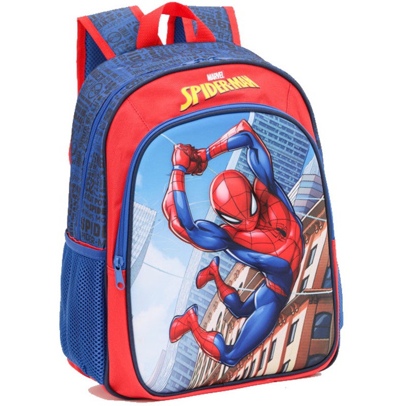 Magenta Marvel Spiderman 3D Backpack (38cms)