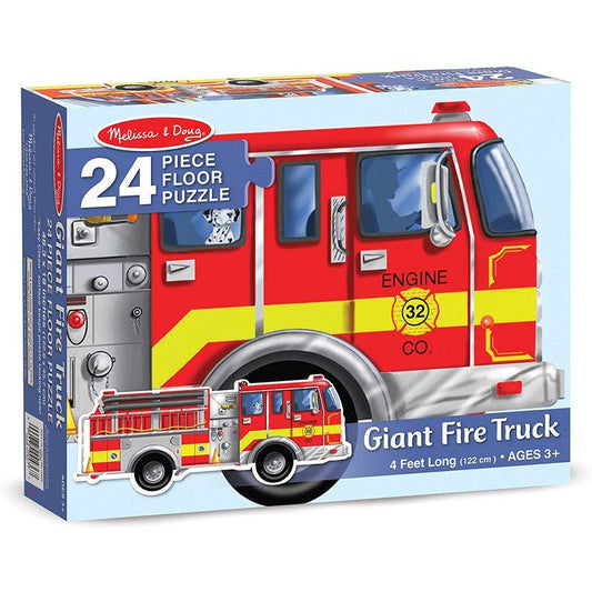 Melissa & Doug Giant Fire Truck Floor Puzzle 24 Pieces
