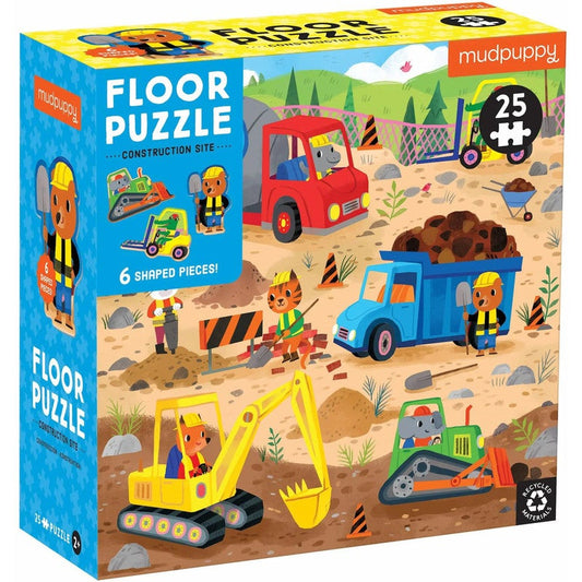 Mudpuppy Floor Puzzle Construction Site (25pcs)