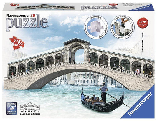 Ravensburger 3D Puzzle Venices Rialto Bridge 3D Puzzle 216pc
