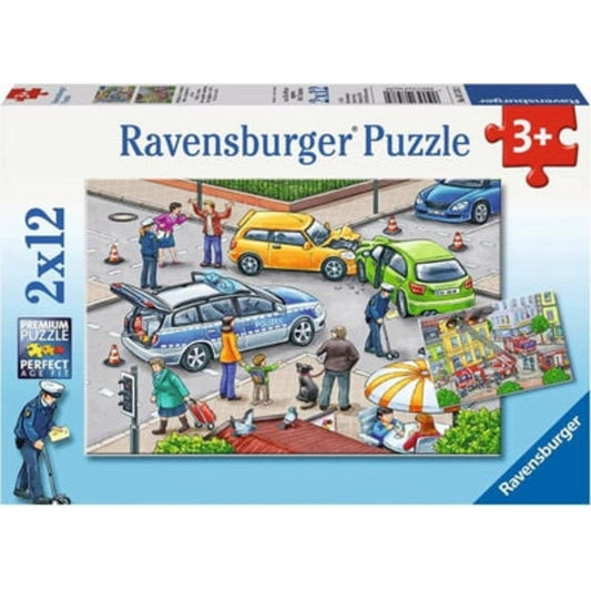 Ravensburger Kids Puzzle Blue Lights on the Way 2x12pc