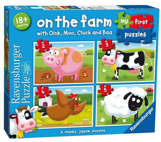 Ravensburger Kids Puzzle On the Farm My First Puzzle 2 3 4 5pc