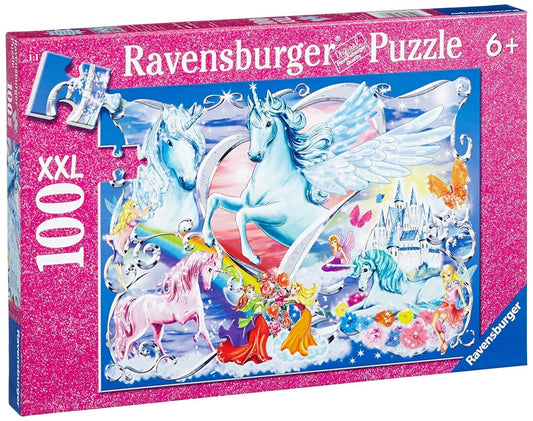 Ravensburger Kids Puzzle Amazing Unicorns Puzzle Glitter 100pc
