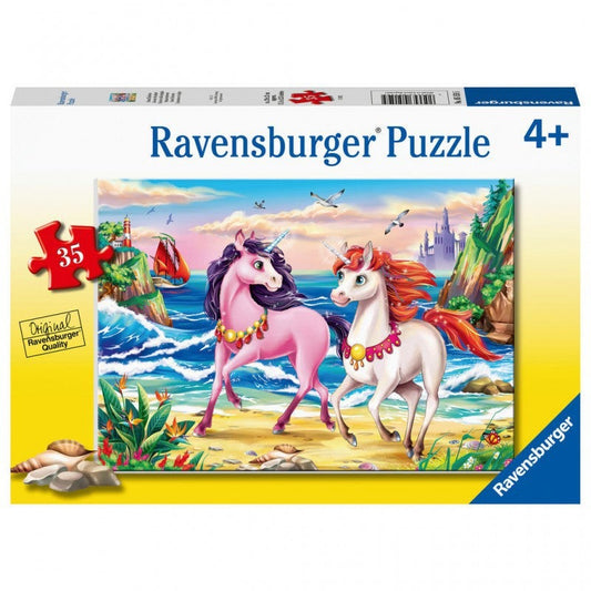 Ravensburger Kids Puzzle Beach Unicorns Puzzle 35pc