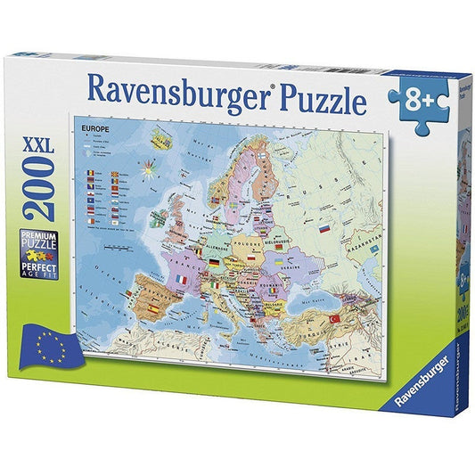 Ravensburger Kids Puzzle European Map Puzzle 200pc
