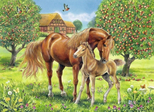 Ravensburger Kids Puzzle Horses in the Field Puzzle 100pc