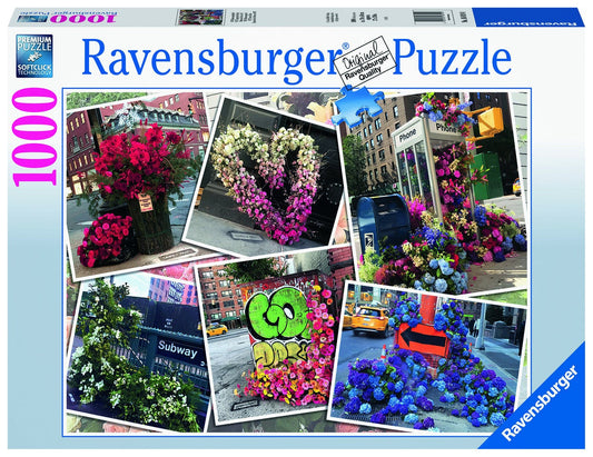 Ravensburger Adult Puzzle NYC Flower Flash Puzzle 1000pc