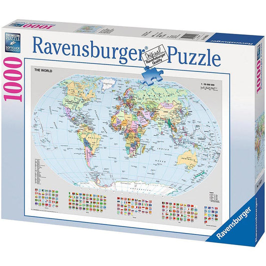 Ravensburger Adult Puzzle Political World Map Puzzle 1000pc
