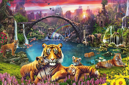 Ravensburger Adult Puzzle Tigers in Paradise Puzzle 3000pc