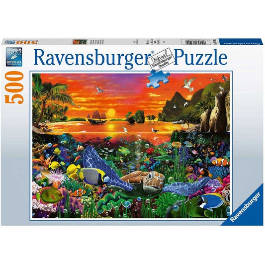 Ravensburger Adult Puzzle Turtle in the Reef Puzzle 500pc