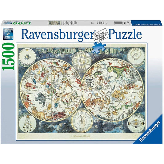 Ravensburger Adult Puzzle World Map of Fantastic Beasts 1500pc