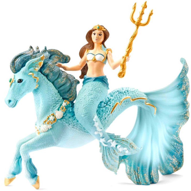 Schleich Bayala Mermaid Eyela On Underwater Horse