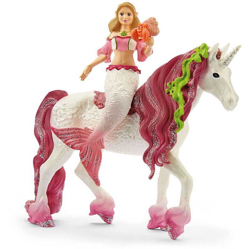 Schleich Bayala Mermaid Feya On Underwater Unicorn