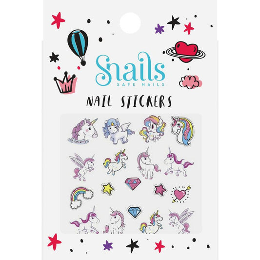 Snails Unicorn Nail Stickers