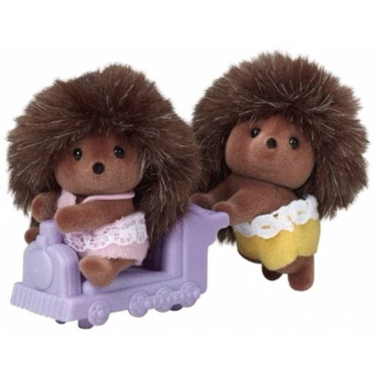 Sylvanian Families Hedgehog Twins with Ride-on