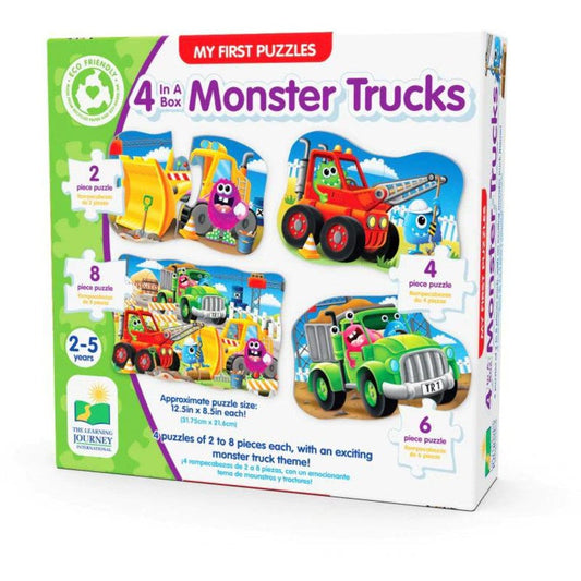 The Learning Journey My First 4 In A Box Monster Trucks